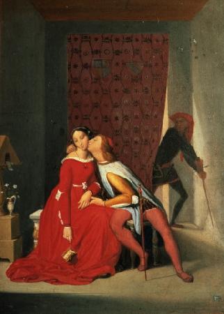 Jean Auguste Dominique Ingres Gianciotto Discovers Paolo and Francesca France oil painting art